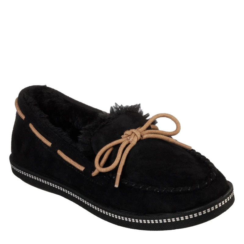 Image of Skechers Womens Cozy CampF Slippers Black female 2 (35)