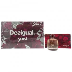 image of Desigual You Gift Set 100ml Eau de Toilette + Bag