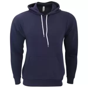 image of Bella + Canvas Unisex Pullover Polycotton Fleece Hooded Sweatshirt / Hoodie (XL) (Navy Blue)