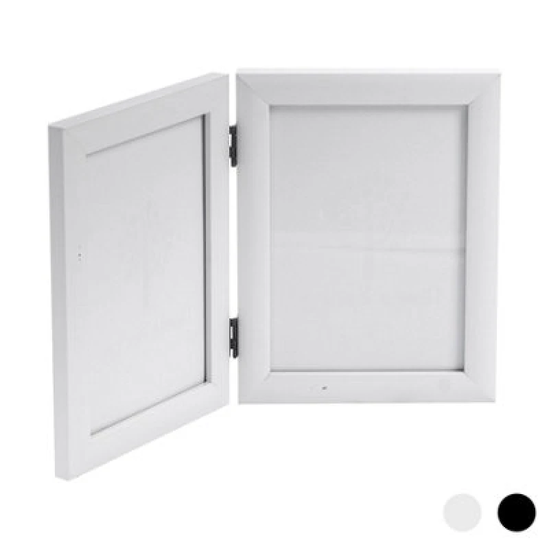 Image of Nicola Spring Folding 2 Photo Frame - 5 X 7" - White