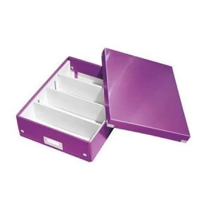 Image of Leitz Click and Store Medium Organiser Box Purple