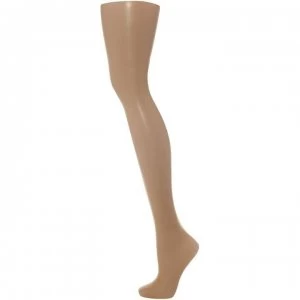 image of Pretty Polly 8 denier sandal toe tights - Gold