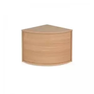 Image of Denver reception corner base unit 800mm x 800mm - beech