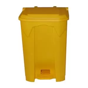 Image of Pedal Bin 50L Polypropylene Yellow LPB50ZYellow