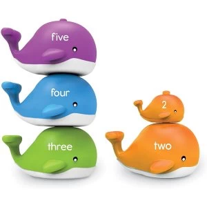 image of Learning Resources Snap & Learn Stacking Whales