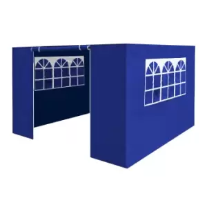 Dellonda Premium Gazebo/Marquee Side Walls/Doors/Windows Fits 3 x 3m Blue DG147 - main image