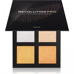 Image of Revolution Pro 4K Highlighter Palette Gold