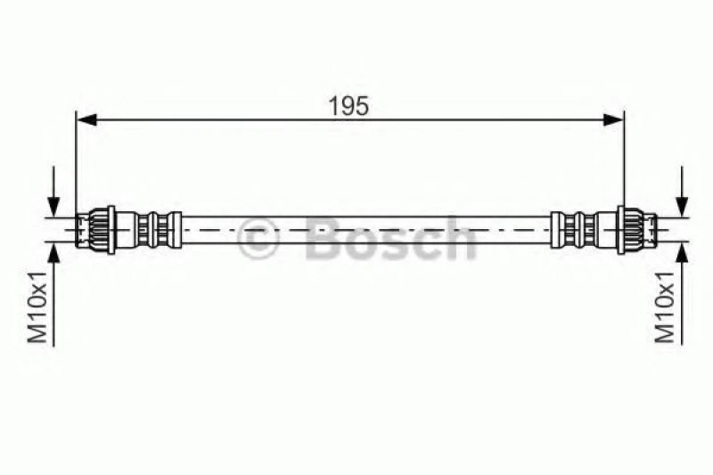 Image of Bosch 1 987 476 956 Brake Hose Brake Hose (83)