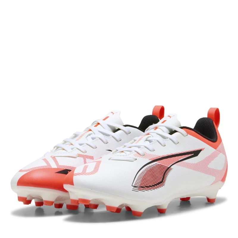 Image of Puma Ultra Play Children's Firm Ground Football Boots - White White C11