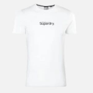 Image of Superdry Mens Core Logo Essential T-Shirt - Optic - L