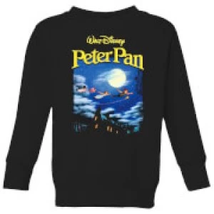Image of Disney Peter Pan Cover Kids Sweatshirt - Black - 11-12 Years