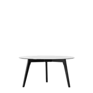 image of Crossland Grove Columbia Round Coffee Table Black 90 X 90 X 45Cm