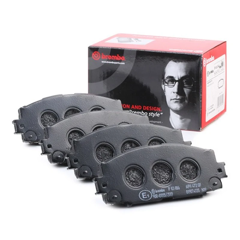 Image of BREMBO Brake pad set BREMBO P 83 086