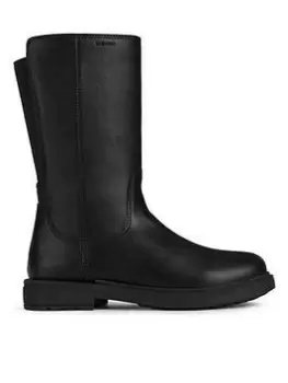 Image of Geox Éclair Knee Boot, Black, Size 10 Younger