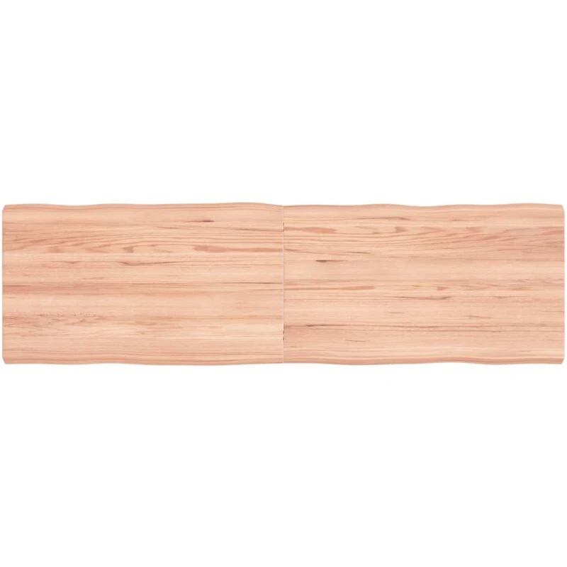 Image of VIDAXL Vidaxl - Table Top Light Brown 140x40x(2-4)cm Treated Solid Wood Live Edge 8720845816834