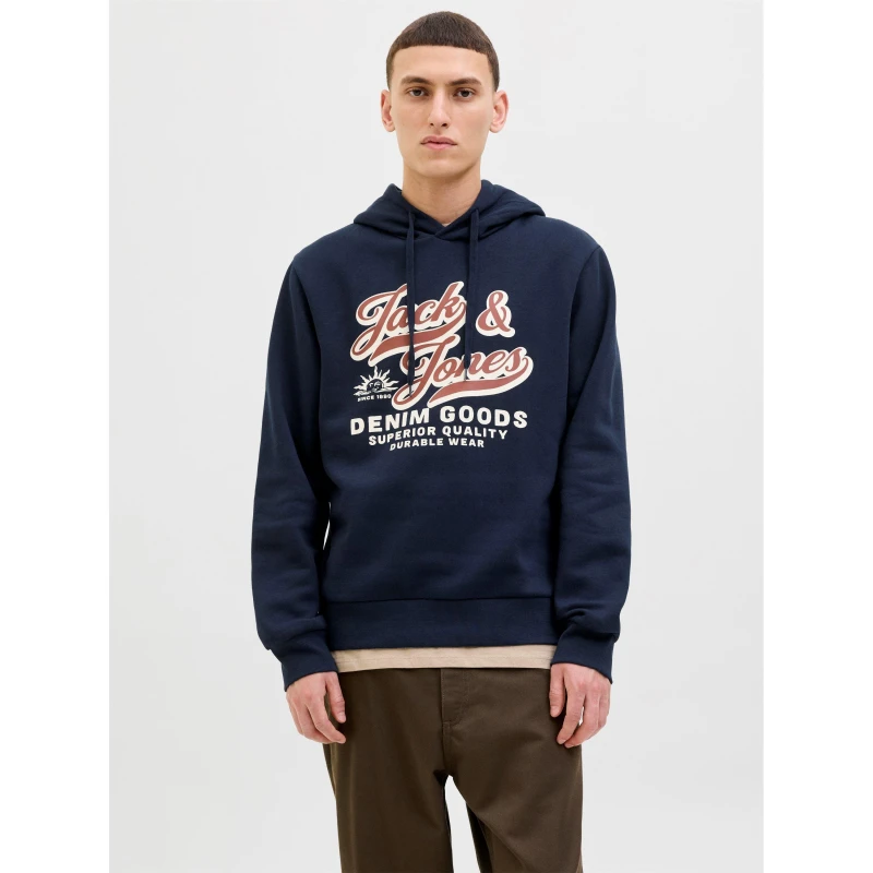 Image of Jack and Jones Colour Logo Hoodie Mens Sky Captain male XL