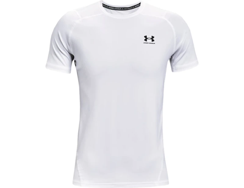Image of Under Armour HeatGear Fitted T-Shirt White XXL