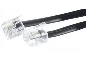 image of 10m RJ11 Black Telephone Cable