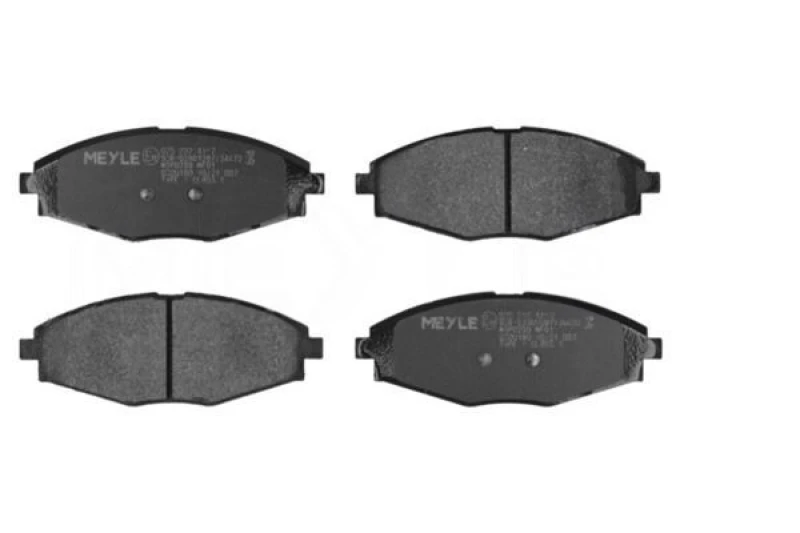 Image of MEYLE 025 232 4117 Brake pad set Front Axle, not prepared for wear warning indicator, Original Quality, with anti-squeak plate Brake Pad Set,disc bra