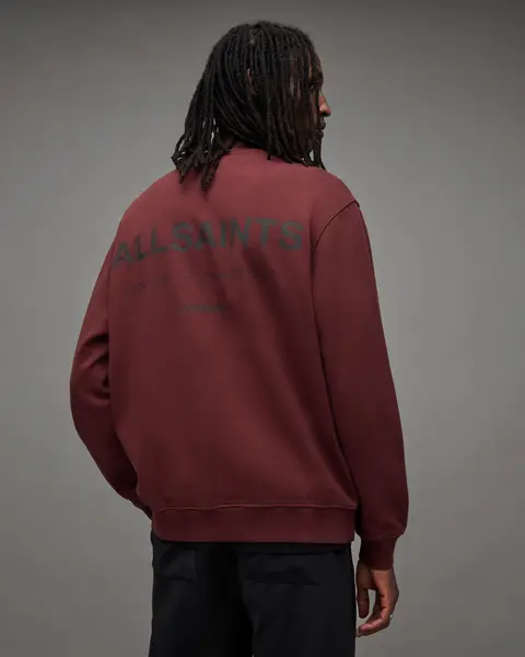 Image of AllSaints Underground Oversized Crew Neck Sweatshirt