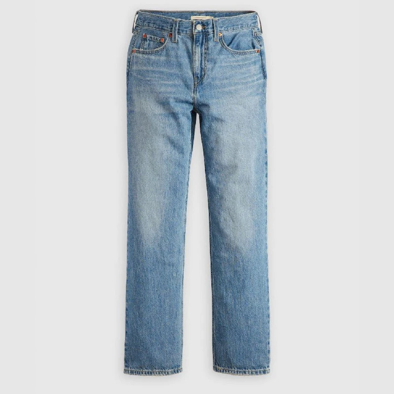 Image of Levis Womens Low Pro Straight Leg Jeans Rough Diamond female 25 L32