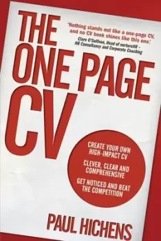 Image of The one page CV by Paul Hichens