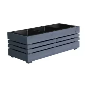 image of Cerland Geteborg Outdoor Rectangular Wooden Planter 91cm