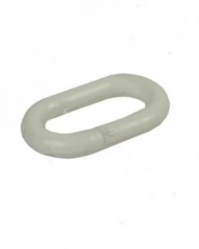 Image of Temp Barrier White Conn. Chain Links