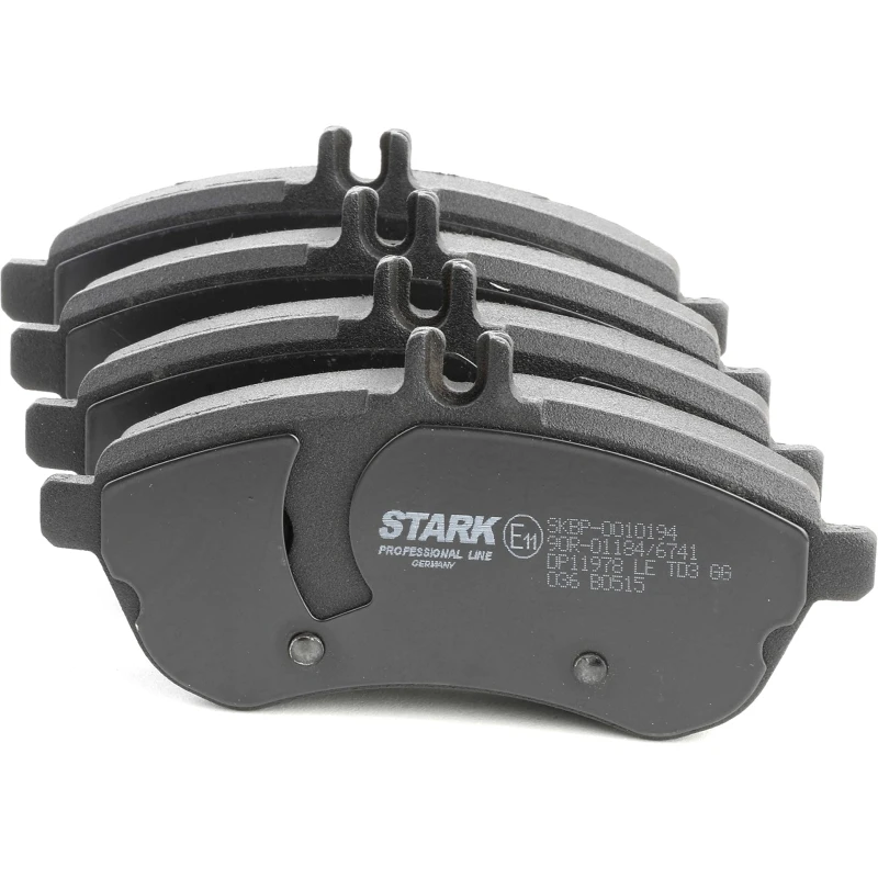 Image of RIDEX 402B0194 Brake pad set Front Axle, excl. wear warning contact, with anti-squeak plate Brake Pad Set,disc brake (402)