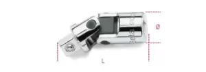 Image of Beta Tools 910/25 3/8" Square Drive Universal Joint 009100830