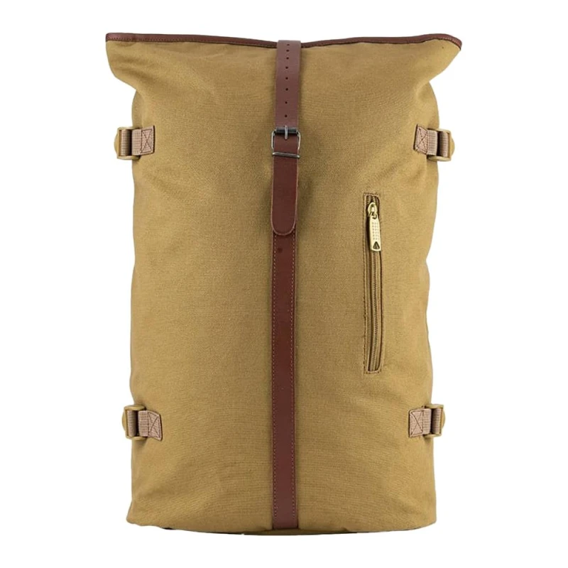 Image of Jack Pyke Mens Leather Detailing Fold Up Rucksack in Fawn Fawn Male