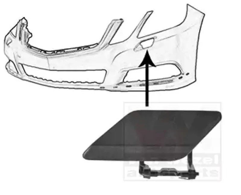 Image of VAN WEZEL 3044483 Cover, bumper Left Front, for headlamp cleaning system Cover,bumper (20)