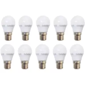 Image of 6W LED G45 Golf Ball Bulb B22 Warm white 3000K (Pack of 10)