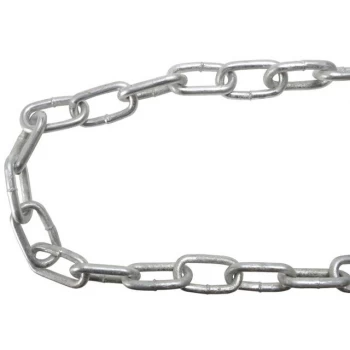 Image of Faithfull Galvanised Chain Link 5mm x 25m Reel - Max. Load 160kg