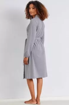 Image of Lace Trim Dressing Gown