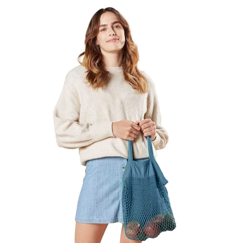 Image of Westford Mill Womens Mesh Carry Bag in Blue Blue Female One Size