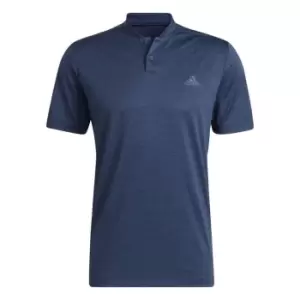 Image of adidas Textured Stripe Polo - Blue