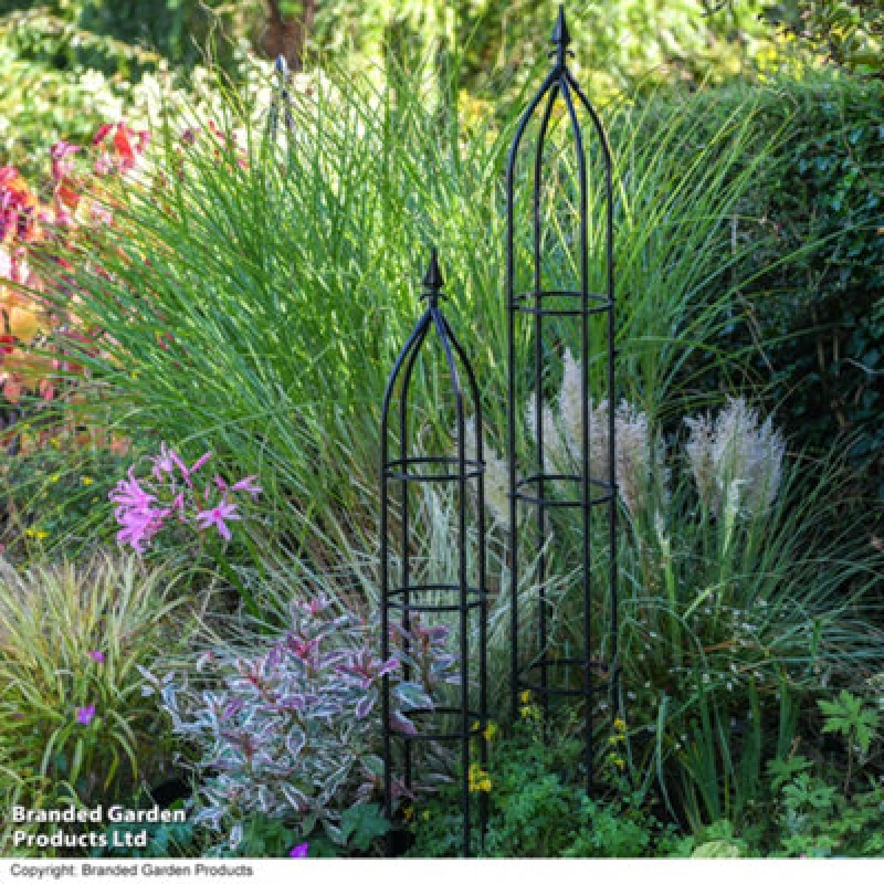 Image of Garden Gear 1.2M Metal Obelisk, Plant Support For Climbing Plants & Vegetables (X1)