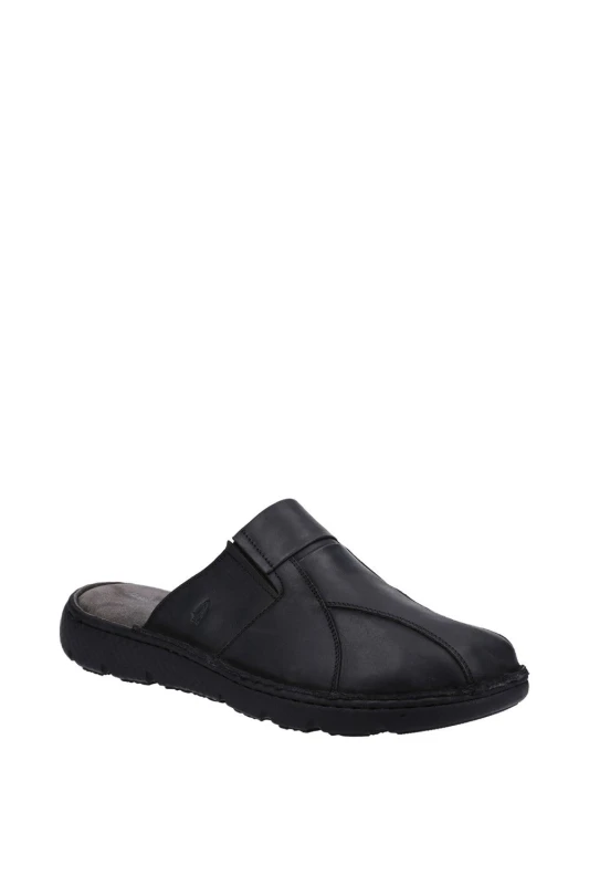 Image of Hush Puppies Hush Puppies Men 'Carson' Sandals in Black Size: 10 Black 10 Male 5038600812605