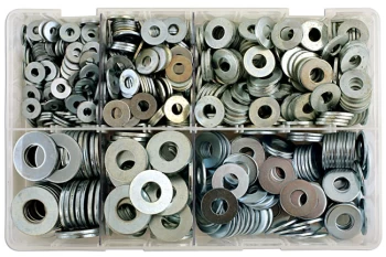 image of Assorted Table 4 Flat Washers Box Qty 800 Connect 31865