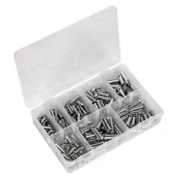 Image of Genuine SEALEY AB019CP Clevis Pin Assortment 200pc - Imperial