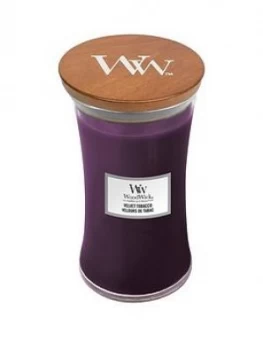 Image of Woodwick Ww Large Hourglass Candle - Velvet Tobacco