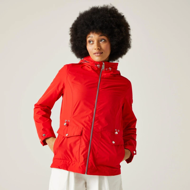 Image of Regatta Navassa Waterproof Jacket Womens - Red Red 10