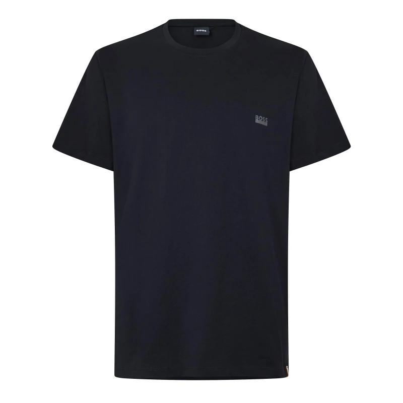 Image of Boss Logo Crew Neck T Shirt - Black M
