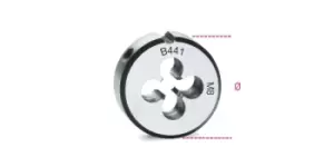 image of Beta Tools 441 Chrome-Steel Fine Pitch Metric Thread Die M9 x 0.75mm Ø: 25.4mm