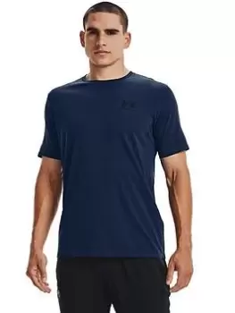 image of Under Armour Training Plus Size Sportstyle Left Chest Short Sleeve T-Shirt - Navy/Black, Size 3XL, Men