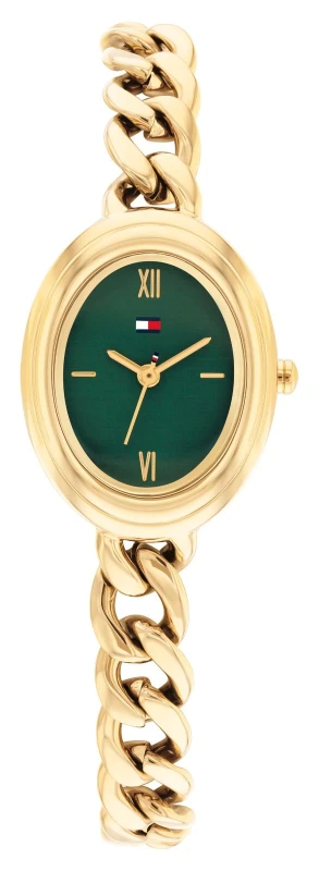 Image of Tommy Hilfiger 1782877 DEMI OVAL Three-Hand Quartz (21.5mm) Watch