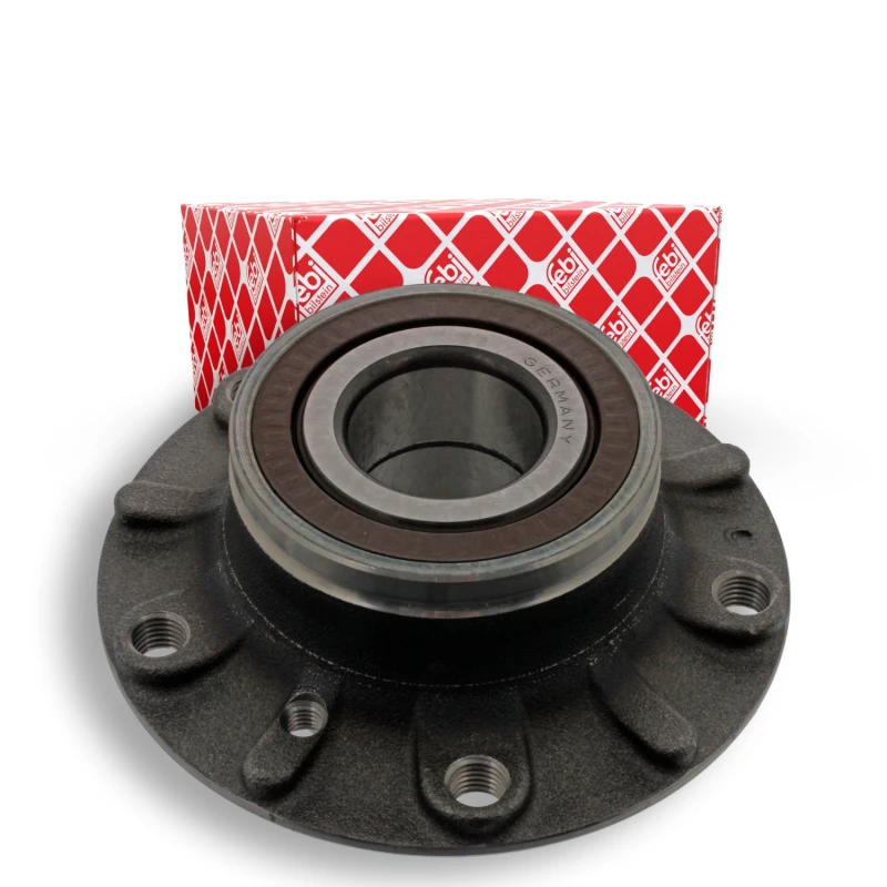 Image of FEBI BILSTEIN 12178 Wheel bearing kit Front Axle Right, with wheel hub Wheel Bearing Kit (654)
