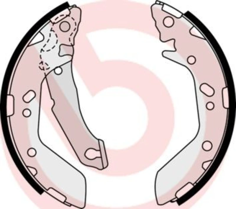 Image of BREMBO Brake Shoe Set BREMBO S 30 517