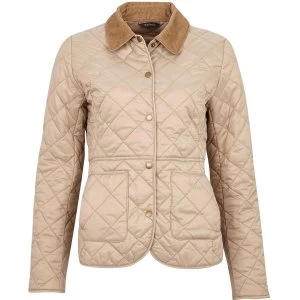 Image of Barbour Womens Deveron Quilted Jacket Lt Trench/Lt Trench 12
